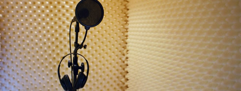 Mikrophon in Studio